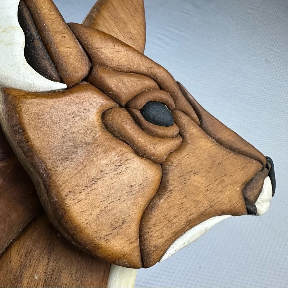 Wooden deer art